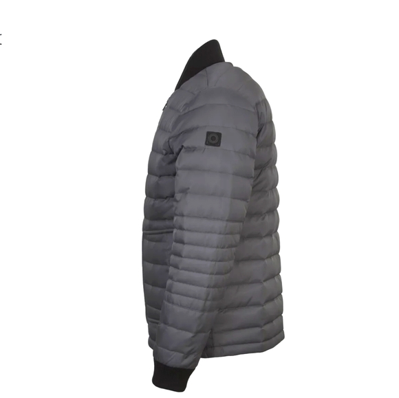 NWT Orobos Mens Down Bomber Jacket Coat Medium GRAY CHARCOAL MSRP $316 - Picture 5 of 13